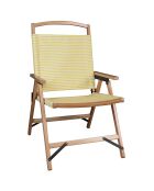 Chaise de plage playa jaune/naturel - 55x65x90 cm