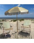 Chaise de plage playa jaune/naturel - 55x65x90 cm