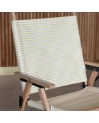 Chaise de plage playa jaune/naturel - 55x65x90 cm