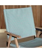 Chaise de plage playa naturel/vert - 55x65x90 cm