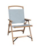 Chaise de plage playa bleu/naturel - 55x65x90 cm