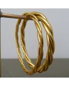 Bracelet Bouddhiste Torsadé Epais doré