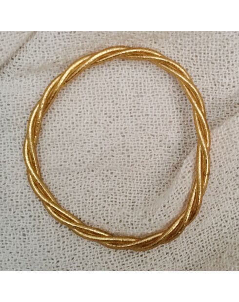 Bracelet Bouddhiste Torsadé Fin doré