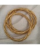 Bracelet Bouddhiste Torsadé Fin doré