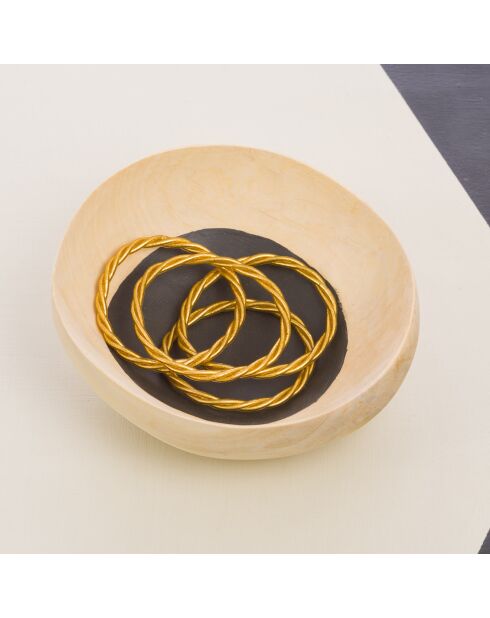 Bracelet Bouddhiste Torsadé Fin doré