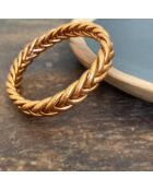 Bracelet Bouddhiste Tressé Epais cuivré brillant
