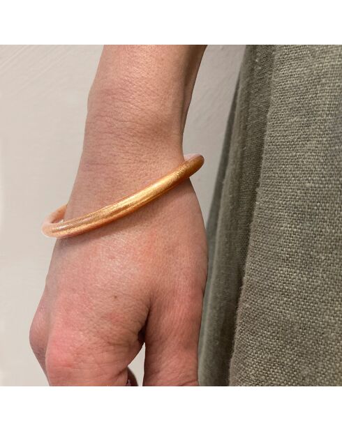 Bracelet Bouddhiste cuivré brillant