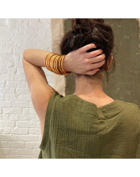 Bracelet Bouddhiste cuivré brillant