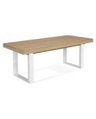 Table repas extensible Brixton bois/blanc - 200/300x90x75 cm