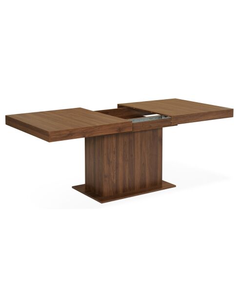 Table repas extensible Tania noyer  - 160/200x90x75 cm