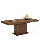 Table repas extensible Tania noyer  - 160/200x90x75 cm