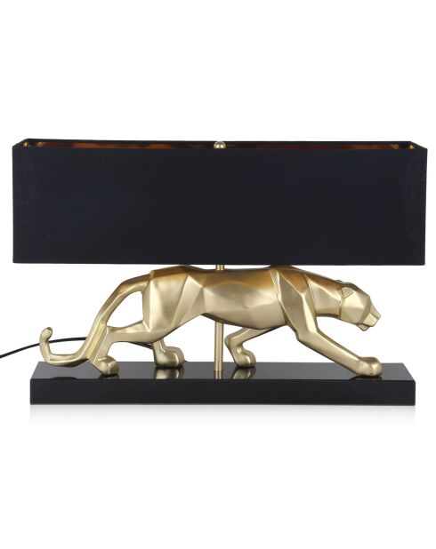 Lampe 'Panthère à facettes' dorée - 35x50x15 cm