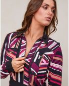 Robe Corel noir/bordeaux