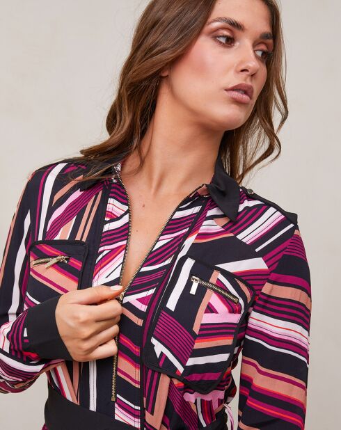 Robe Corel noir/bordeaux