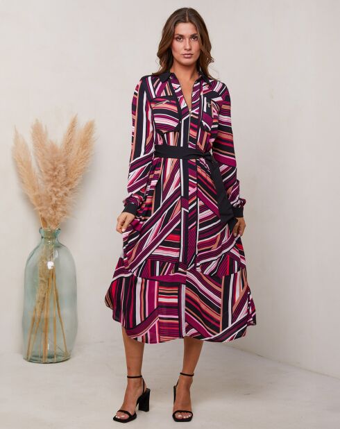 Robe Corel noir/bordeaux