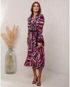 Robe Corel noir/bordeaux