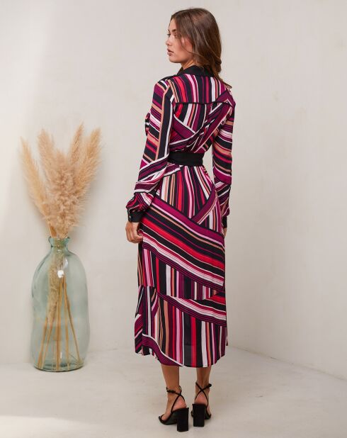 Robe Corel noir/bordeaux