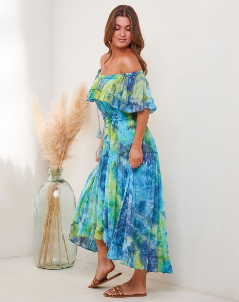 Robe Juju turquoise/vert