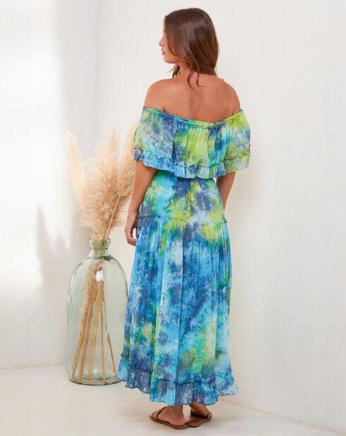 Robe Juju turquoise/vert