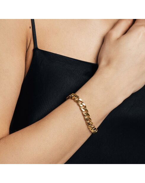 Bracelet Lourdes en Acier doré