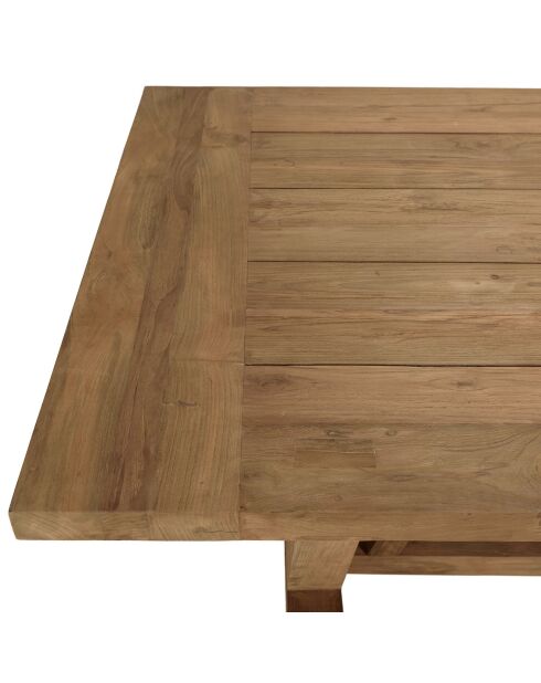 Garten-Esstisch aus recyceltem Teakholz - 220x100x78 cm