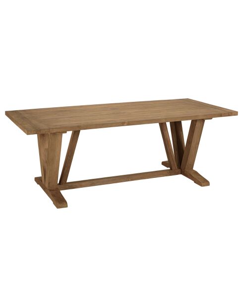 Garten-Esstisch aus recyceltem Teakholz - 220x100x78 cm