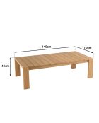 Salon de jardin 6 places en rotin synthétique ajouré bois