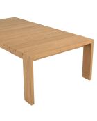 Salon de jardin 6 places en rotin synthétique ajouré bois