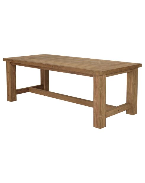 Garten-Esstisch aus recyceltem Teakholz - 220x100x77 cm