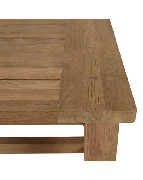 Garten-Esstisch aus recyceltem Teakholz - 220x100x77 cm