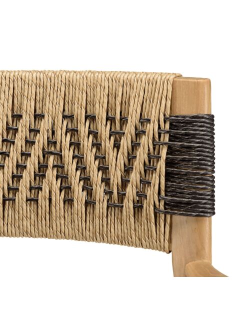 2 poltrone da giardino in teak in rattan sintetico - 56x55x81 cm