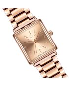 Montre Florence en Acier & Diamant rose doré