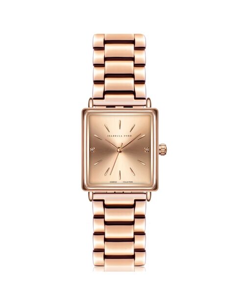 Montre Florence en Acier & Diamant rose doré