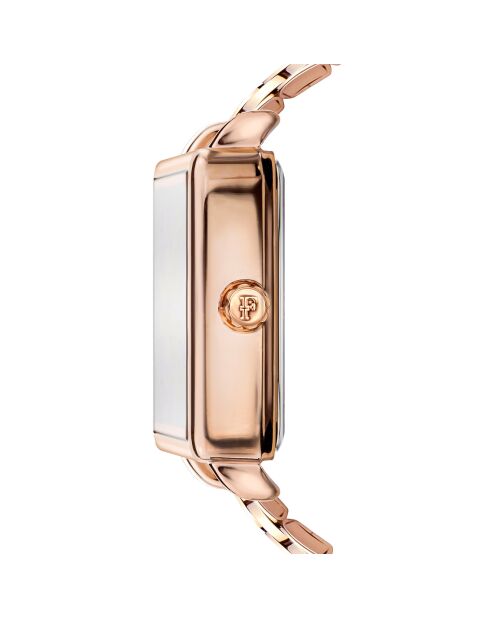 Montre Florence en Acier & Diamant rose doré