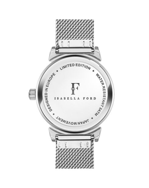 Montre Joie en Acier & Diamant argentée