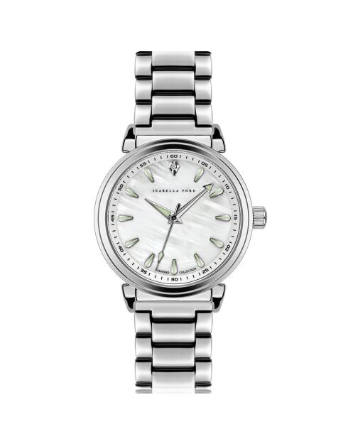 Montre Joie en Acier & Diamant argentée