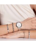 Montre Joie en Acier & Diamant argentée