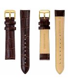 Montre Barbara en Cuir & Diamant marron