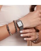 Montre Lilou en Acier & Diamant argentée