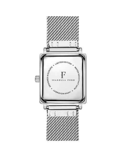 Montre Lilou en Acier & Diamant argentée