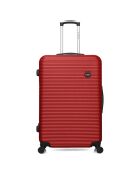 London-Reisekoffer mit 4 Rädern, 75 cm, rot