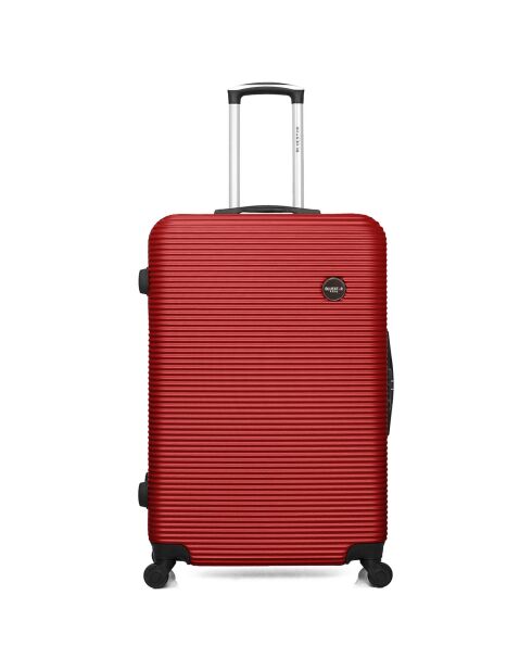 London-Reisekoffer mit 4 Rädern, 75 cm, rot
