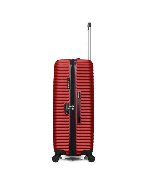 London-Reisekoffer mit 4 Rädern, 75 cm, rot