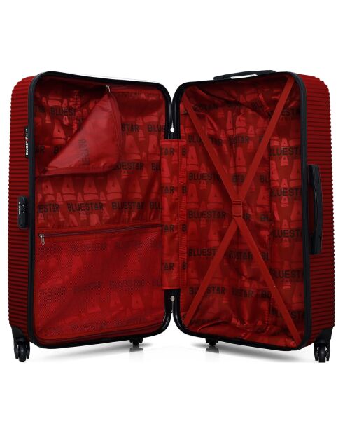London-Reisekoffer mit 4 Rädern, 75 cm, rot