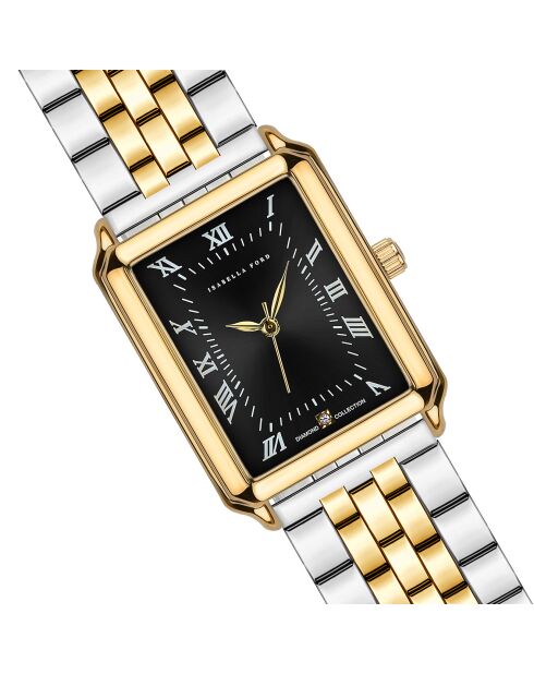 Montre Elene en Acier & Diamant doré/argenté