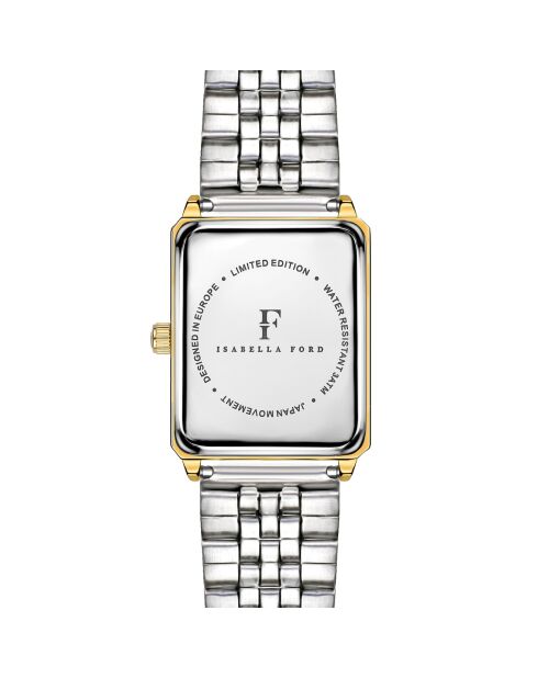 Montre Elene en Acier & Diamant doré/argenté