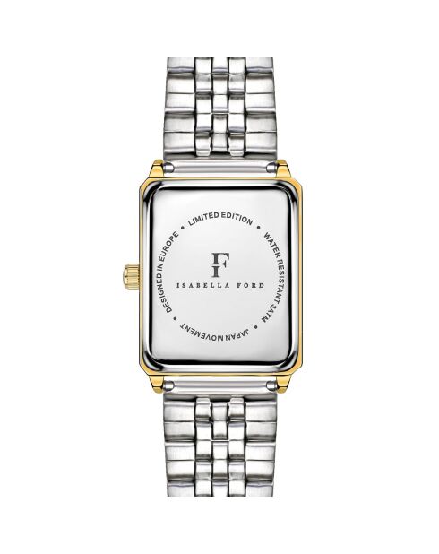 Montre Elene en Acier & Diamant doré/argenté