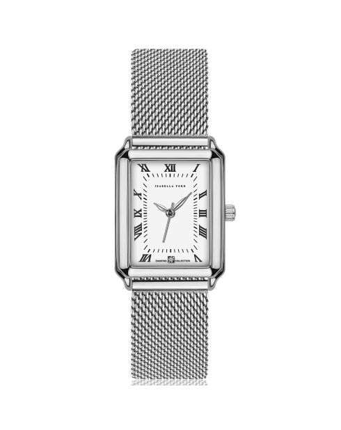 Montre Netty en Acier & Diamant argentée
