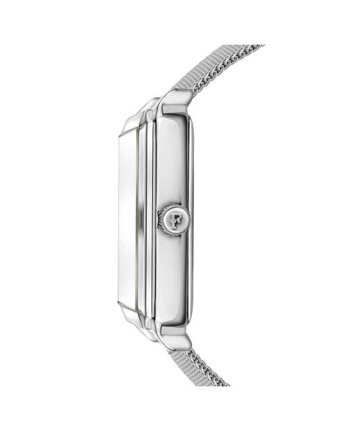 Montre Netty en Acier & Diamant argentée