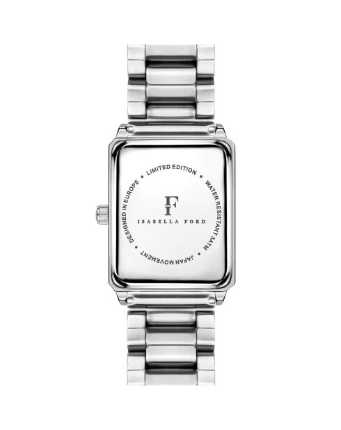 Montre Netty en Acier & Diamant argentée